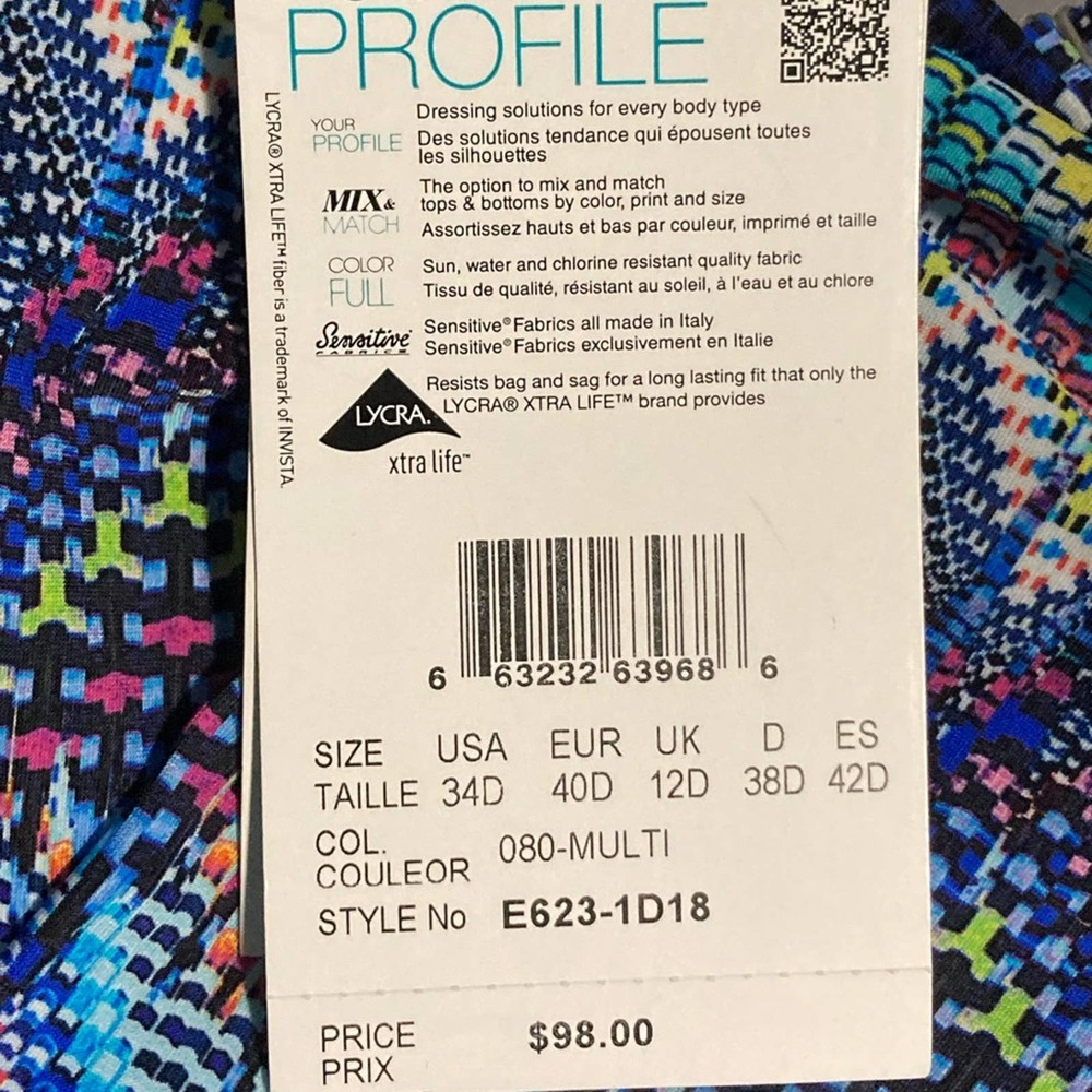 Colorful Zigzag Women's Swimsuit - Picture 3 of 5